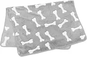 GANAZONO Coral Fleece Pet Blanket Warm and Cat Throw Blanket for Sofa Bed and Crate Use Thickened Fluffy Design for Extra Comfort Autumn and