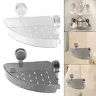 Removable Suction Cup Corner Shelf Detachable Shower Shelf Spice Rack for