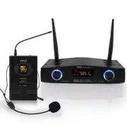 Pyle PDWM1988B Pro Portable 1 Channel Compact UHF Wireless Microphone System