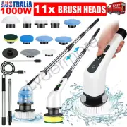 11 In 1 Electric Spin Scrubber Turbo Scrub Cleaning Brush Cordless Rechargeable