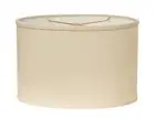 14 Ivory Throwback Oval No Slub Lampshade