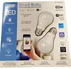 Feit Electric 2pk Smart Bulbs Wi-Fi LED Color Changing Dimmable 60W Light Bulbs