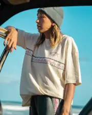 [Billabong] Billabong Women's Looking Up T-Shirt in Whitecap Size 10 10 Whitecap