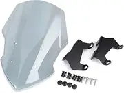MT15 2019 Windshield Windscreen Air Deflector Compatible with Yamaha MT-15 MT125 2020-2023 2022 Front Screen Wind Touring Visor Viser MT 15(Light Smoke)