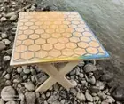 Walnut Epoxy Resin Table Live Edge Custom Order Table Top For Withdrawing Room