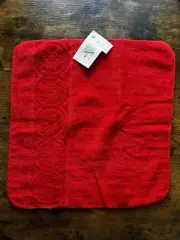 Vintage Red Kmart Square Wash Rag NWT 100% Cotton
