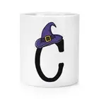 Letter C Witches Wizard Hat Makeup Brush Pencil Pot Witch Halloween Alphabet