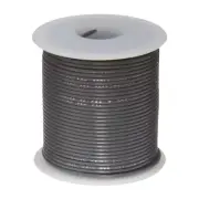 18 AWG Stranded Hook Up Wire, Gray, 25 ft, 0.068" Dia, UL1061, 300V
