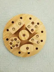 Wooden Montessori Geometric Shapes Puzzle for Kids Handcrafted in USA -17 pc set