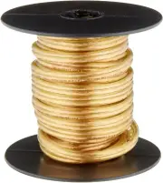 Southwire 18/2 Clear Gold Stranded Type: SPT-1 Lamp Wire - Flexible Cord 12'
