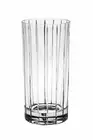 Barski European Glass/Crystal-Set/6-Highball-w/classic clear striped design-14oz