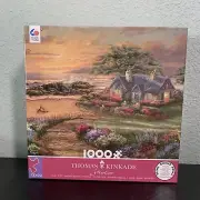 Thomas Kinkade Seaside Cottage Jigsaw Puzzle Poster 1000 Piece New Sealed 2021