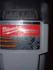 Milwaukee 6519-30 Sawzall Reciprocating Saw 12amp 3000 Strokes/min Hard Case