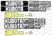 KUBOTA B6100 B6000 B6001 B7000 B7100 B5000 COMPACT TRACTOR DECALS STICKER SET