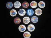 K U Jayhawks buttons flat back or pin badge cabochons embellishments magnets