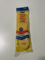 Vintage Dr Scholls Sheep Wool Fleece Insoles Women’s Size 9-10 New In Package