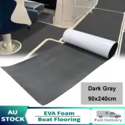 Plain Gray Boat Decking Flooring Sheet EVA Foam Marine Faux Teak Nonskid Carpet