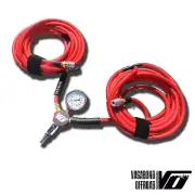 VagaFill. Fastest 4 Tire inflation / deflation system. Red. New Digital Gauge