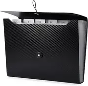Expanding File Folder with Tabs, 7/13 Pockets File Organizer Accordion File Holder ，with Elastic Buckles Closure, A4 Paper Document Organizer for Home School Office (7 Pockets)