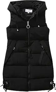 [Generic] Woman Long down Jacket Mid Length Hooded Padded Jacket For Autumn And Winter Women's Winter Coat