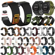 For Garmin Fenix E 47mm/8 47 51mm Quickfit Nylon Metal Silicone Strap Wrist Band