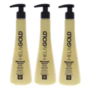 Helis Gold Heliplex One Step Hair Serum by Helis Gold for Unisex - 8.4 oz Serum - Pack of 3