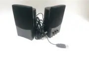 New HP USB Powered Black Multimedia Computer Speakers UC-230 3.5mm Jack