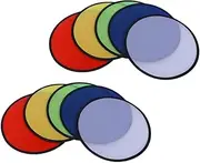 INOOMP 10pcs Toy Outdoor Disc Toy Accessories Party Disc Toy Outdoor Children Toy Outdoor Flying Disc Outdoor Plaything Wear-Resistant Plaything Folding Flying Disc