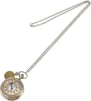 [LIFKOME] Vintage Pocket Watch Antique Chained Clock Decorative Pocket Watch for Men Antique Mens Watch Mens Mechanical Watch Classic Pocket Watch Roman Dial Pocket Watch Watches Alloy