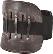 Minkissy Belt Brace for Men Lower Corset Lumbar Pelvic Tilt Waist Trainer for Women Lower Back Brace for Waist Bands for Women Straps for Men Waist Support for Unisex Brown
