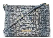 NWT Brahmin LORELEI Shoulder Bag Blue Filigree Melbourne Leather