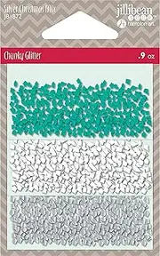 Jillibean Soup Chunky Glitter Shaker Filler - Silver Christmas Mix, .9oz*