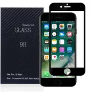 (1 Pack) Apple iPhone 7 Plus / 8 Plus Screen Protector Full Coverage Tempered glass Case Friendly Screen Protector - Black