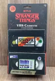Stranger Things VHS Cassette Kitchen Sponges
