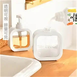 【分裝瓶】透明按壓空瓶 300ml 大容量 10入(旅行分裝瓶 沐浴乳 洗髮乳 乳液瓶 保養品)