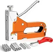 3 in 1 Heavy Duty Staple Gun, Lytool Staple Gun Heavy Duty for Wood with 2000 Staples, Staple Guns Remover, Adjustable Force, for Wood, Crafts, Carpentry, Decoration DIY