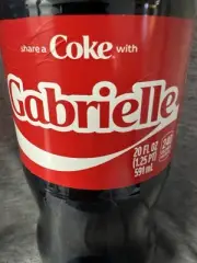 Share a Coke with Gabrielle 2025 Personalized Gift Coca~Cola Bottle 20oz Gabby
