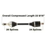 Moose Complete Heavy Duty Axle Kit Rear Left #273001 Can-Am