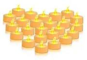 LED Tea Lights Candles [24 Pack] Flameless Candles, Realistic Battery