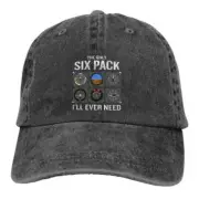 Airplane Lover Hat Men Cowboy Cap Pilot Quote Cockpit Airplane Flight Intruments