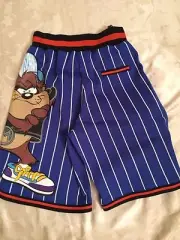 $950 AW15 Moschino Couture Jeremy Scott Looney Tunes Taz Basketball Shorts Pants