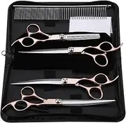 Professional Pet Grooming Scissors Set Gold Handle for Cat All Breeds 4PCS Hairdressing Shears