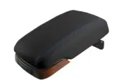 Console Lid Pull Over Cover Leather for Kia Amanti 2004-2006 Blue Stitch