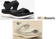 CC Resorts Shoes Cloud Comfort Footbed Adjustable Fabric Sandals CC Resorts Ram
