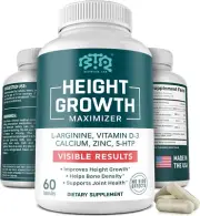 HEIGHT GROWTH SUPPLEMENT L-ARGININE CALCIUM, ZINC 60 CAPSULES
