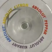 Absolut Vodka Martini Glass Clear Citron Kurant Peppar Cocktail Barware Rainbow