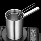 Deep Frying Pot with Filter Basket Thick Cooking Tool for Party Home Kitchen