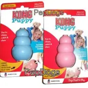 KONG Puppy SMALL Rubber Teething Dog Treat Dispenser Chew Toy KP3 - MADE IN USA