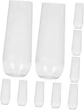 FOMIYES 10pcs Transparent Wine Glasses Shatterproof Drinkware for Juice Ice Cream Salad Easy to Clean Party Serving Cups for Weddings Gatherings