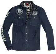 HolyFreedom Genoa Stampato Motorcycle Textile Jacket, blue, Size S for Men